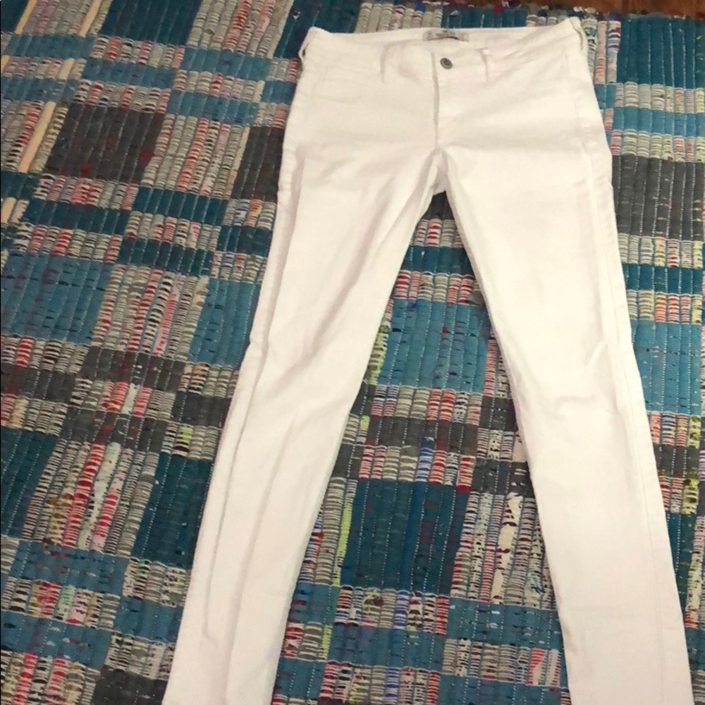 Hollister white jeans